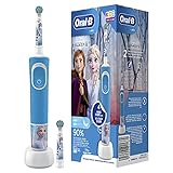 Oral-B Kids wiederaufladbare elektrische Zahnbürste von Braun, 1 Disney Frozen Handle (1 oder 2), ab 3 Jahren, Blau, 1 stück (1er Pack)