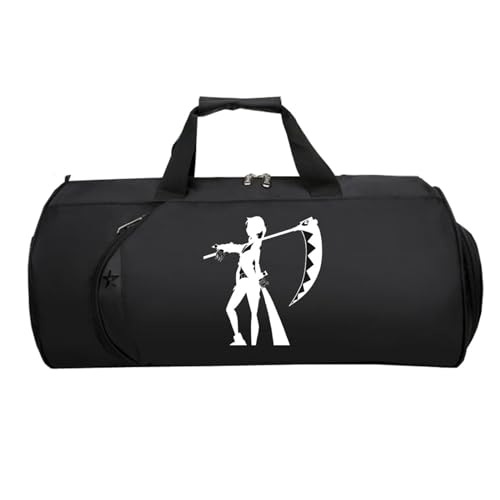 So-ul Eat-er Cabin Bag Anime, Faltbare Reisetasche HandgepäCk, HandgepäCk Unisex G.ym Wochenendtasche Flugzeug(Black 4)