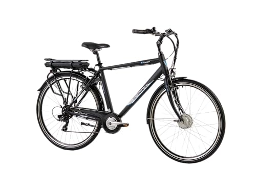 F.lli Schiano Men's E-Moon E-Bike, Schwarz, 28 Zoll