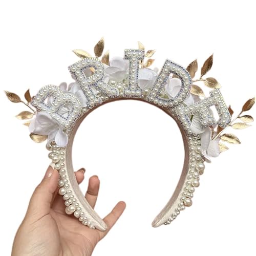 Künstliches Haarband für Hochzeit, Party, eleganter Haarreif für Frauen, Brautparty, Geschenk, Junggesellinnenabschied, Kopfbedeckung, künstliches Stirnband, Hochzeitsfeier