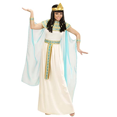 Widmann 49424 Erwachsenenkostüm Cleopatra, weiß/azurblau, XL