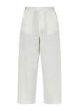 QS Damen 2143784 Culotte aus Leinenmix, Creme 0200, 36