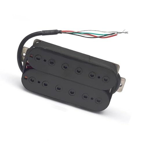 5 Humbucker Pickup Doppelspule E-Gitarre Steg Pickup Schwarz Gitarre Warmer Sound Schwarz e gitarren tonabnehmer (Color : 52MM Bridge)