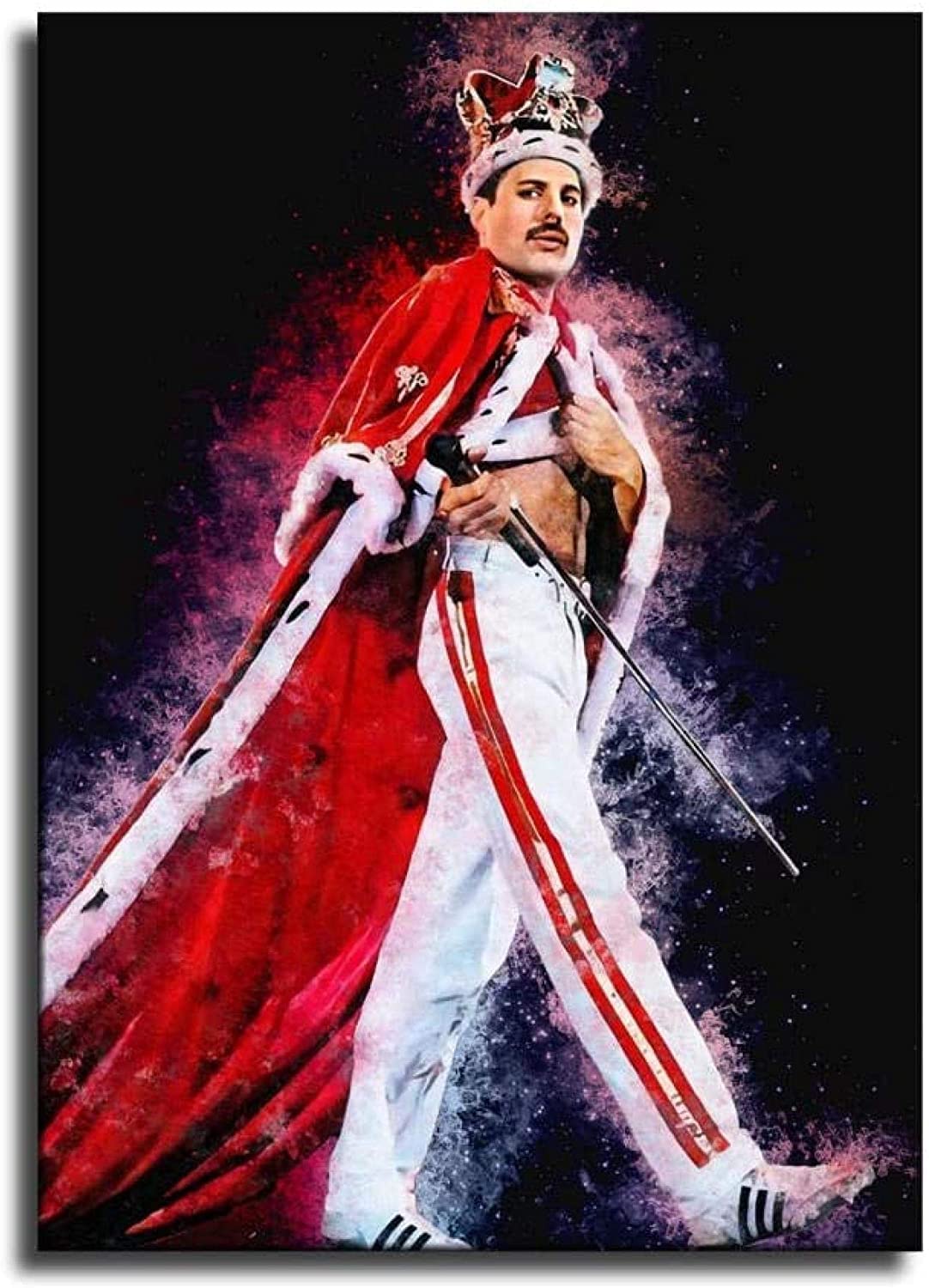 5d Diamond Painting Diamant Bilder FüR Erwachsene Und Kinder Freddie Mercury Queen-Bild DIY Kreuzstich Arts Craft Kristall Strass Stickerei 15.7"x19.7"(40x50cm) Kein Rahmen