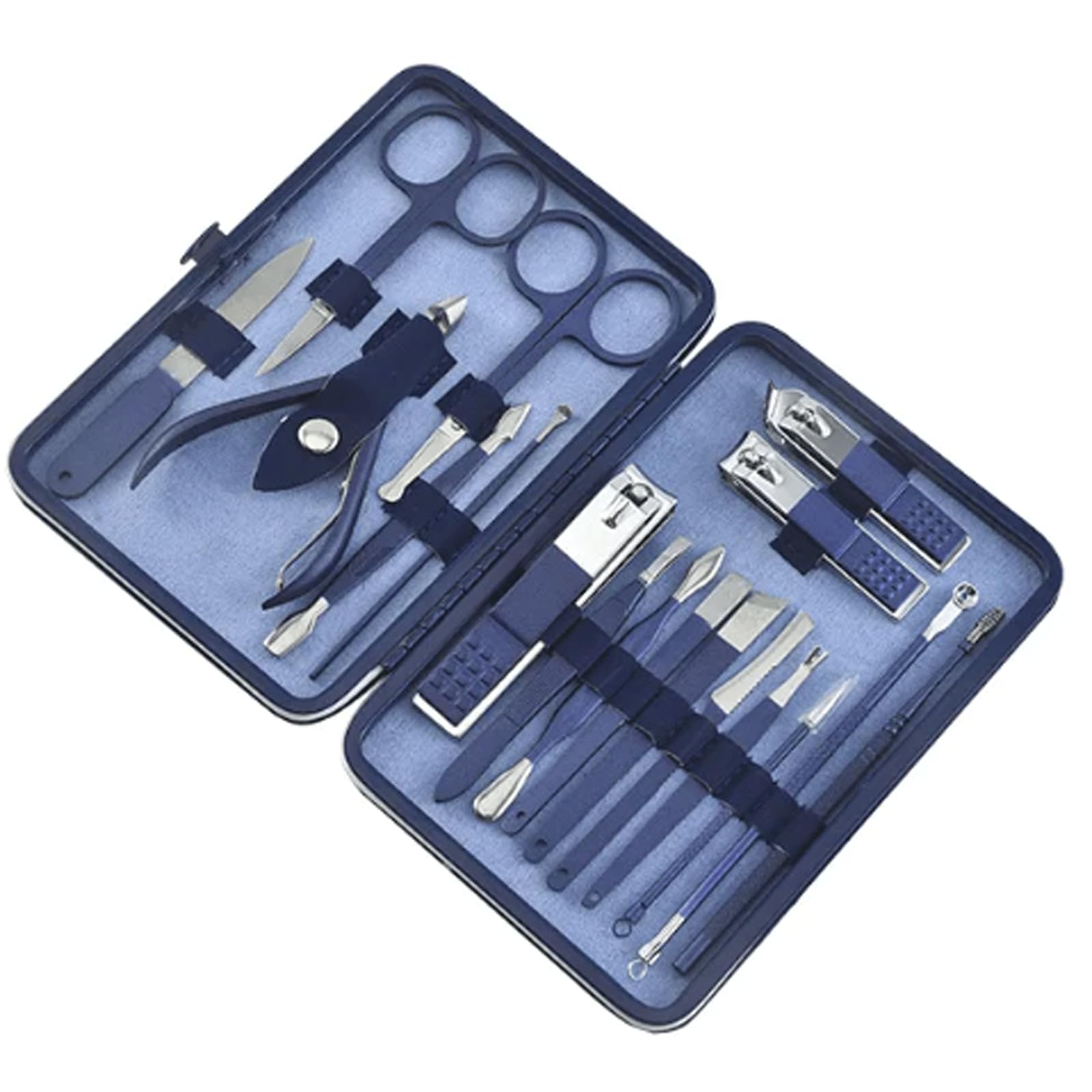 18-in-1 Nagelknipser-Set, Maniküre-Set, Nagelpflegeset, Körperpflegeset mit luxuriösem Etui, Geschenk für Männer, Ehemann