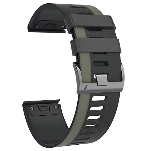 OPKDE 22 x 26 mm Smartwatch-Armband für Coros Vertix 2 Smartwatch, Silikon, schnelle und einfache Passform, für Garmin Fenix 7 7X Armband, 26mm For Vertix 2, Achat