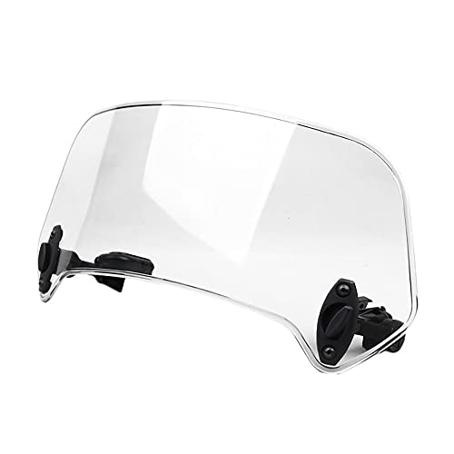 Glakyur Transparente Farbe Universal Motorrad Einstellbare Wind Bildschirm Erweiterung Windschutzscheibe Spoiler Luftabweiser 28,5x12x21cm