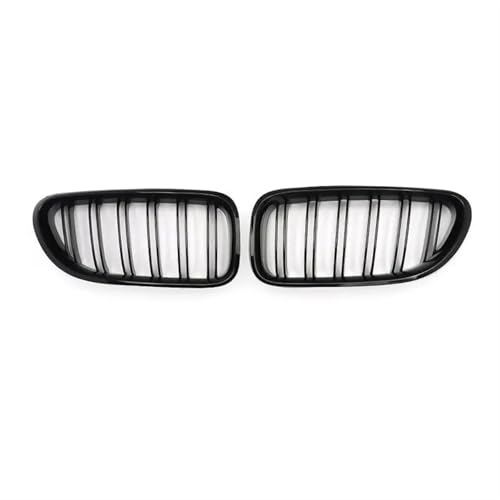 Frontgrills Für F06 F12 F13 6er M6 2012–2018, Glänzend Schwarz, Nierengrill, Doppellamellen-Frontstoßstangengrill Front Bumper Grille