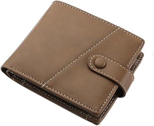 VSULZVNU Geldbörse Multifunktional Trifold Short Herren Geldbörsen Leder Tasche, D, 11cm