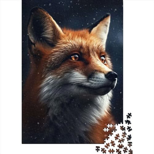 Fox Cool Jigsaws Puzzles Puzzles für Erwachsene und Teenager, 1000-teiliges Puzzle für Erwachsene und Teenager, nachhaltiges Puzzle für Erwachsene (Größe: 75 x 50 cm)