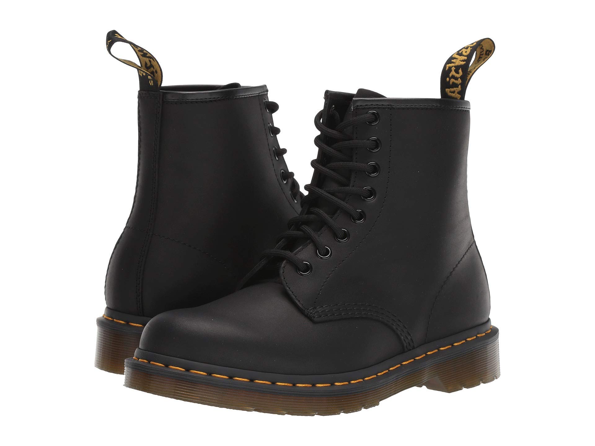 DR. MARTENS 11822003 8 Eye Boot Amphibians Unisex Black Greasy EU 37