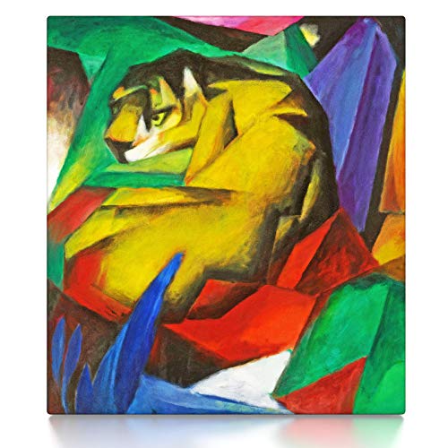 CanvasArts Tiger - Franz Marc - Leinwandbild (60 x 50 cm, Leinwand auf Keilrahmen)