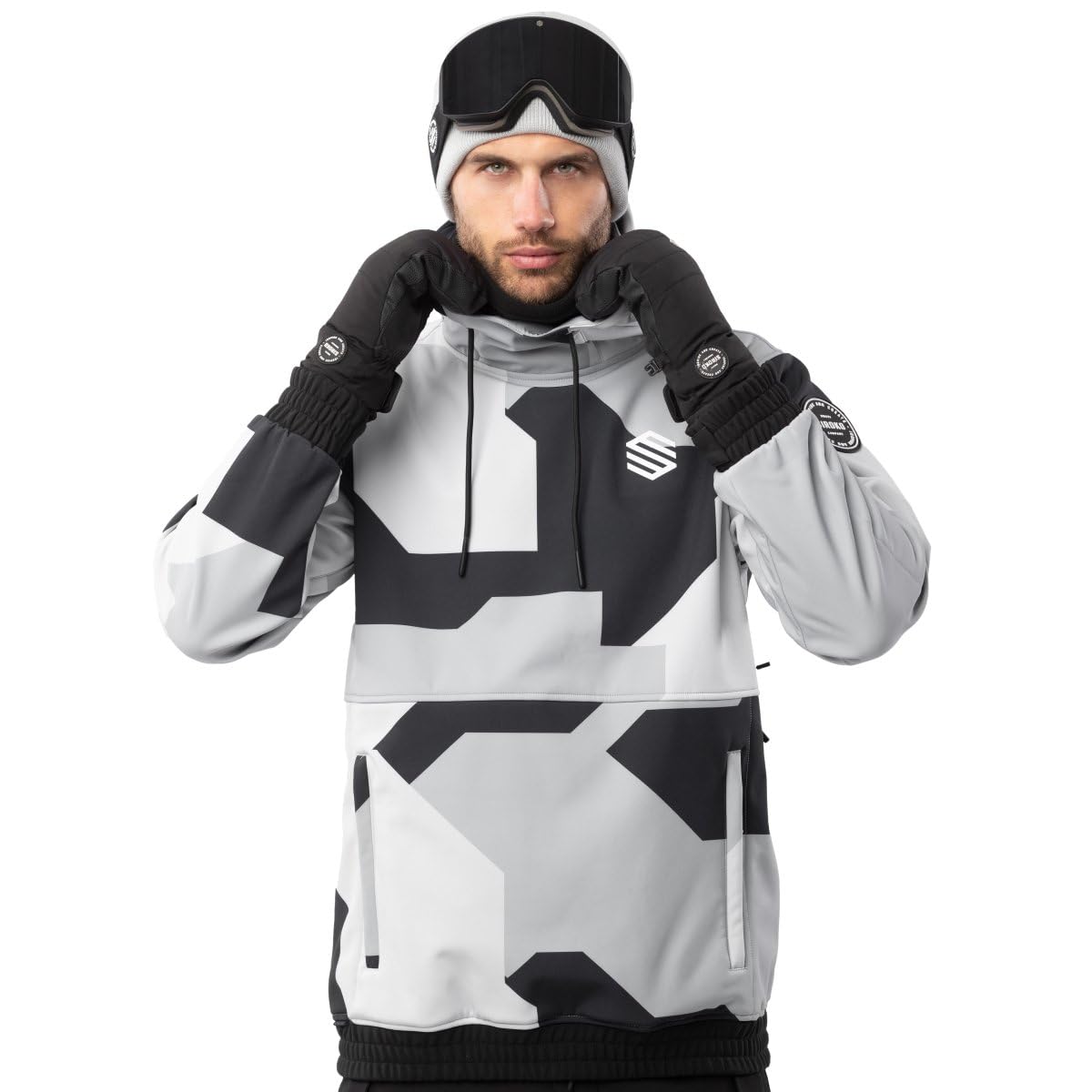 SIROKO - Snowboardjacke W1 Tibet - XL - Grau/Schwarz