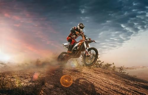 HfmQuisutron Jigsaw Puzzle 1000 Teile Motorrad Wettbewerb Poster Bild Holzpuzzle Home Stressabbau Spiel Ty62Zw