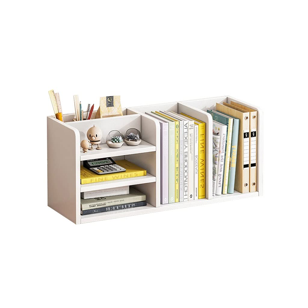 QYZUJIKL Bücherregal Bücherregal Desktop Dreistufiges Lagerregal Kleines Bücherregal CD-Regal Regal Kleines Bücherregal 9,84 Zoll hoch für Wohnzimmer, Home Office