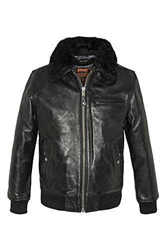 Schott Herren Jacke LC1380 Schwarz (Black) S