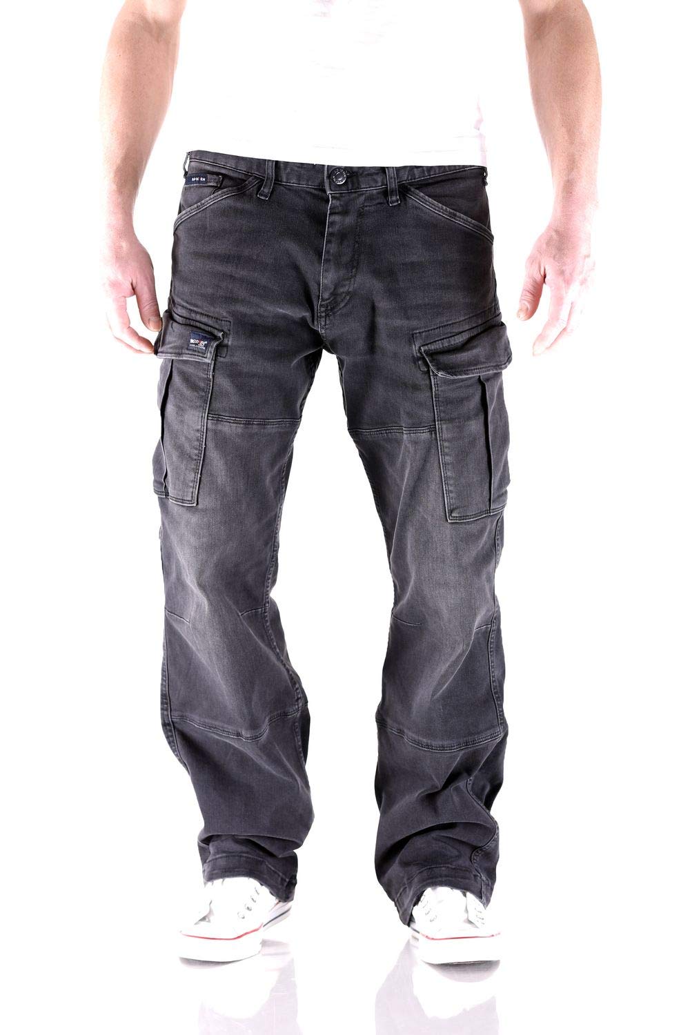 Big Seven Brian Mystic Silk Light Cargo Herren Jeans, Hosengröße:W30/L32