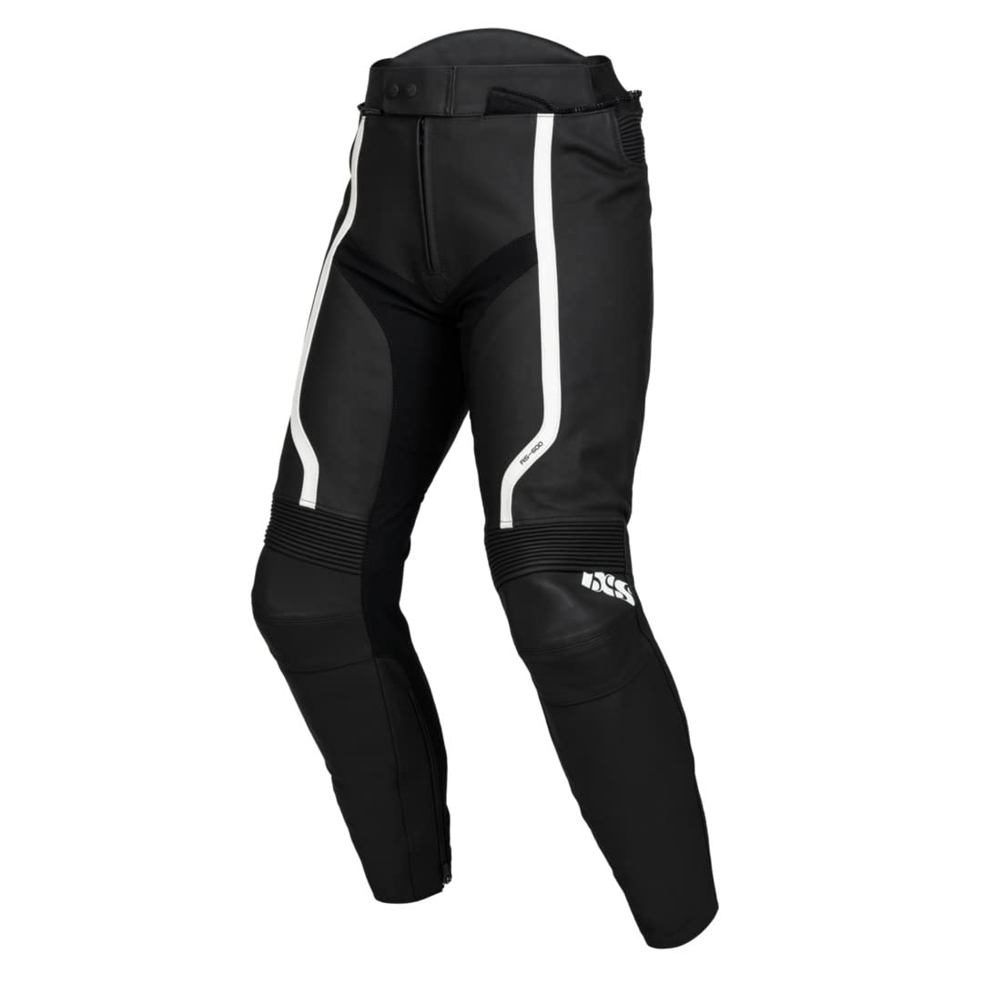 IXS Sport RS-600 1.0 Motorrad Lederhose, schwarz/weiß, Kurz 285