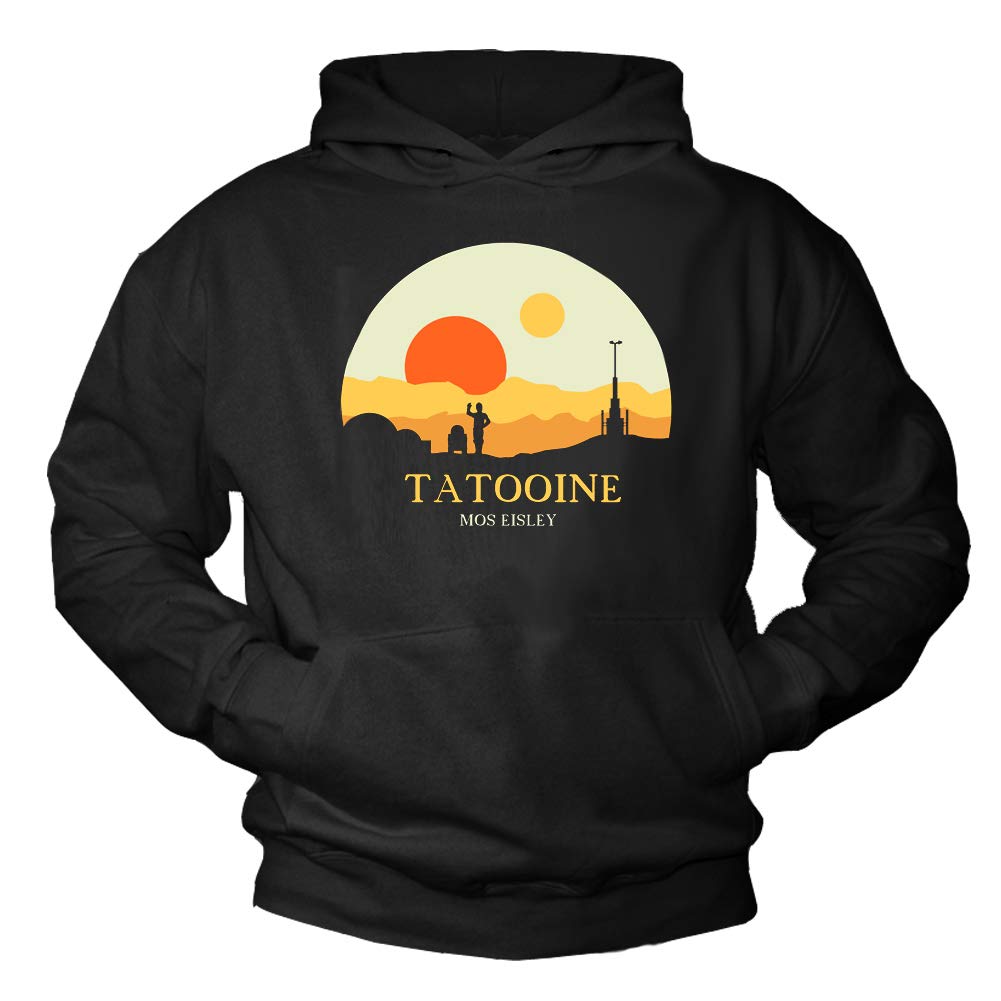 MAKAYA Kapuzenpullover Herren/Jungen - Tatooine Star - Hoodie Geschenke für Jungs S