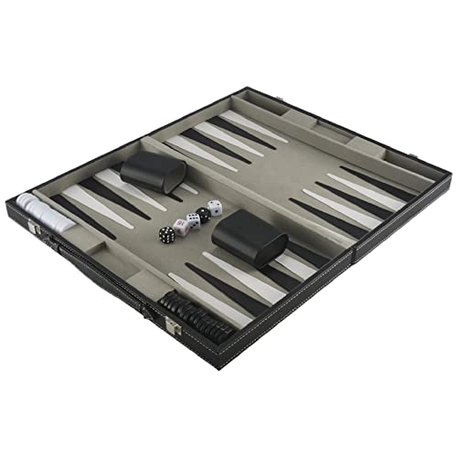 Kangtm Backgammon Set - Klassisches 14,75 Backgammon Set für Erwachsene Brett Spiel für Antikes Backgammon Set Set Familien Spiel Set