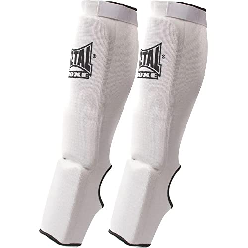 METAL BOXE MB153 Protège-tibias/Pieds Blanc Taille M