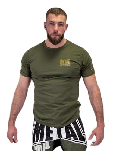 METAL BOXE Unisex – Erwachsene T-Shirt Vintage Military XXL, Khaki