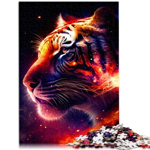 Puzzles Geschenk Tiger Puzzles 1000 Teile Holzpuzzle Spielzeug Puzzles Lernspiele Stressabbauende Puzzles 1000 Stück (50x75cm)