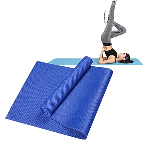 Jogamatte Yoga Mats Trainingsmatten für zu Hause Yoga Stretch Mat Yoga Mat Dick Fitnessmatten rutschfest für Männer Trainingsmat Yogamatten blue,3mm