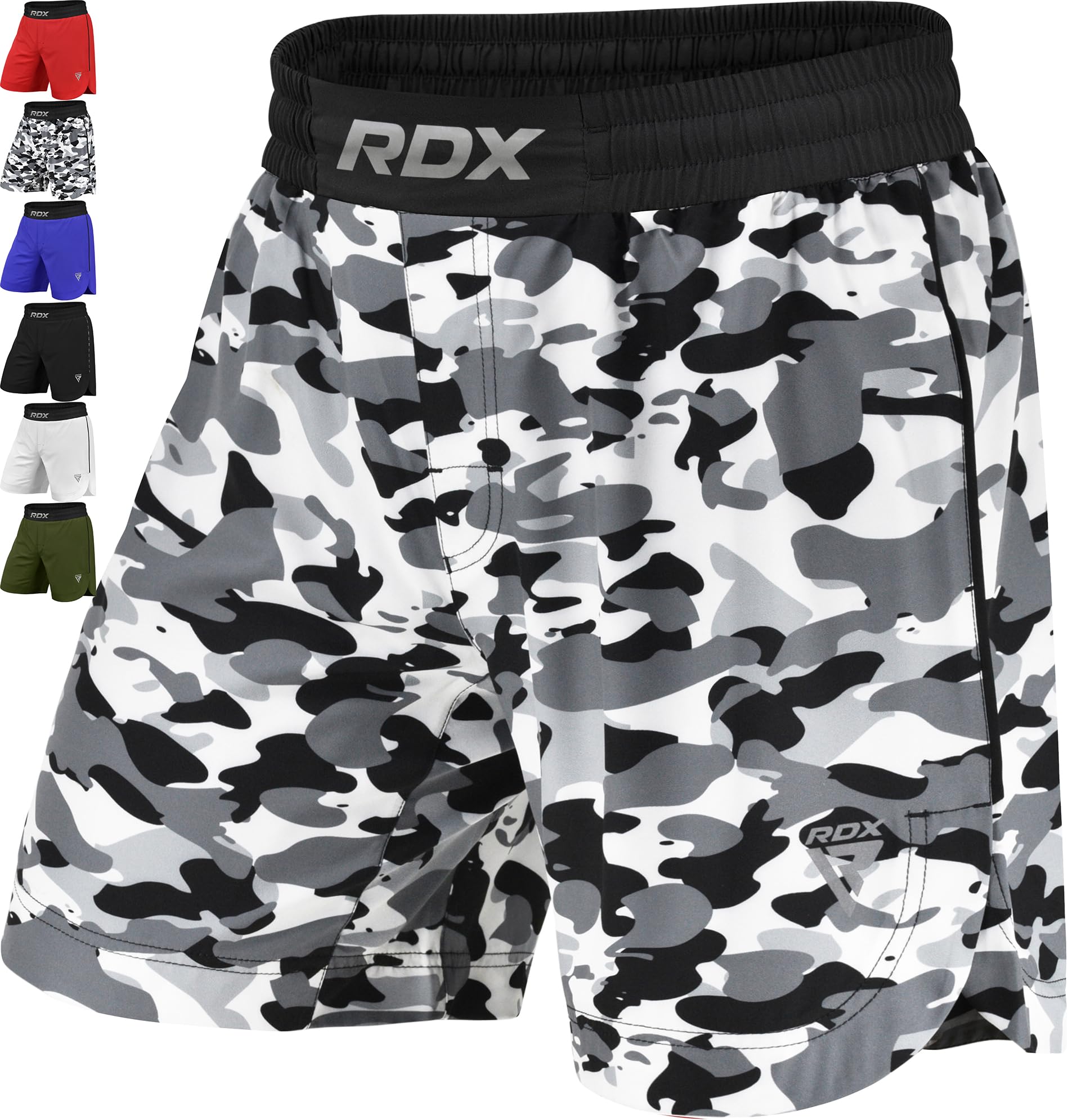 RDX MMA Shorts Sporthose Herren Kurz, Kampfsport Boxen Trainingshose Männer, Kickboxen Muay Thai Boxing Grappling Boxhose Sparring, Freefight Martial Arts Kampfshorts Fitness Laufhose Jogginghose