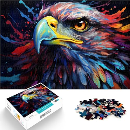 Puzzle, Geschenke, Spielzeug, Adlergemälde, 1000-teiliges Puzzle für Erwachsene, Holzpuzzle, ganze Familie, 1000 Teile (50 x 75 cm)