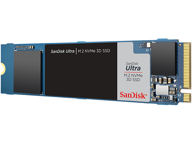 SANDISK Ultra 3D SSD Festplatte, 1 TB Interner Speicher PCI Express, intern