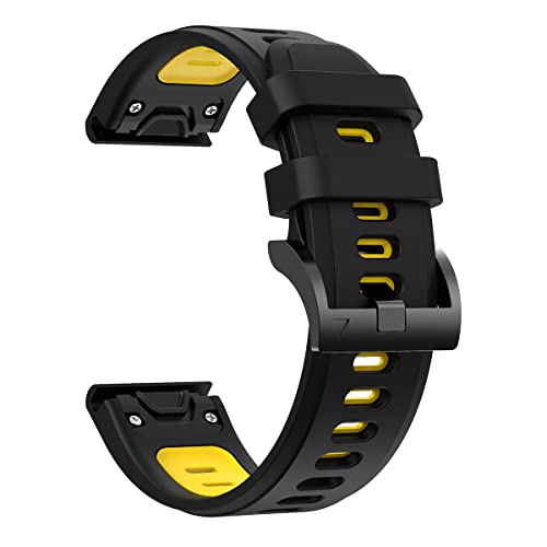 OPKDE 22 x 26 mm Smartwatch-Herrenarmband für Garmin Fenix 7, 7X, 6, 6X, Pro, 5X, 5 Plus, Epix, Schnellverschluss, offizielles Silikon-Armband, For Instinct2, Achat