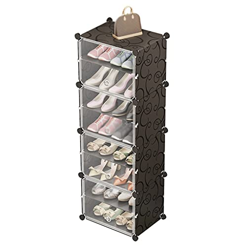 CNBYDK UWEREBFM Schuhregal Schuhregal 4-lagiges Flaschenzug-Schuhregal Schlafzimmer Wohnzimmer Korridor Schuh-Organizer Studentenwohnheim Schuhaufbewahrungsregal 44 × 32 × 127 c