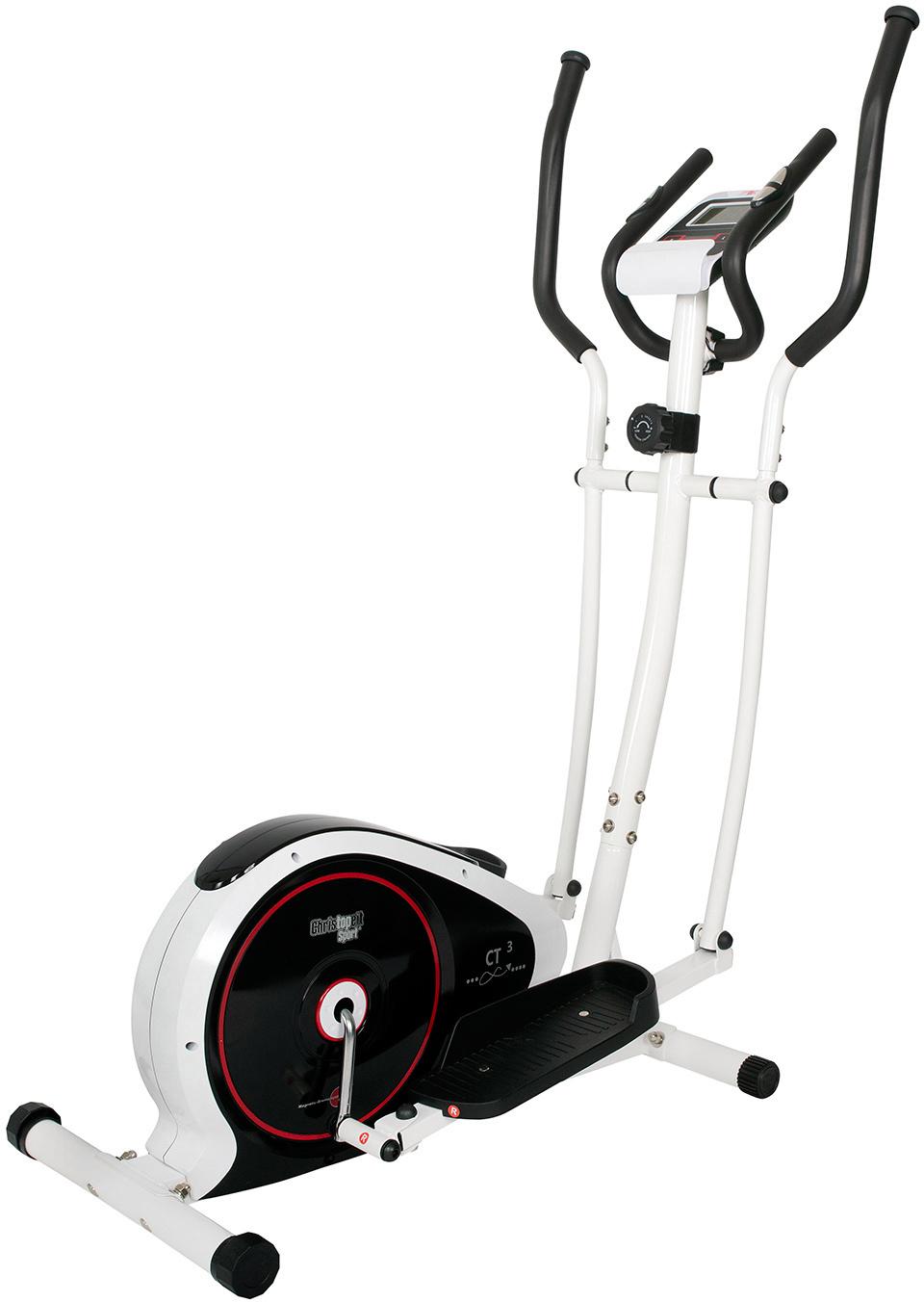 Christopeit Unisex – Erwachsene Crosstrainer CT 4 mit Sitz, schwarz/weiß, ca. L 111 x B 66 x H 152 cm