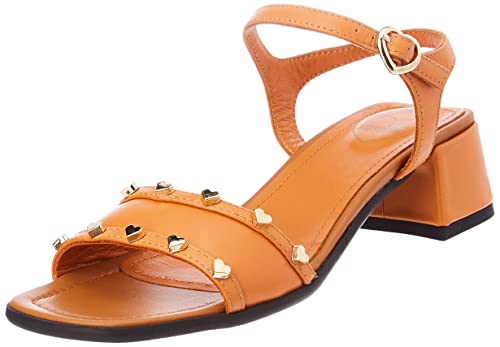 Love Moschino Damen Ja16424g0gia0450 Absatz-Sandalen, Orange, 36 EU