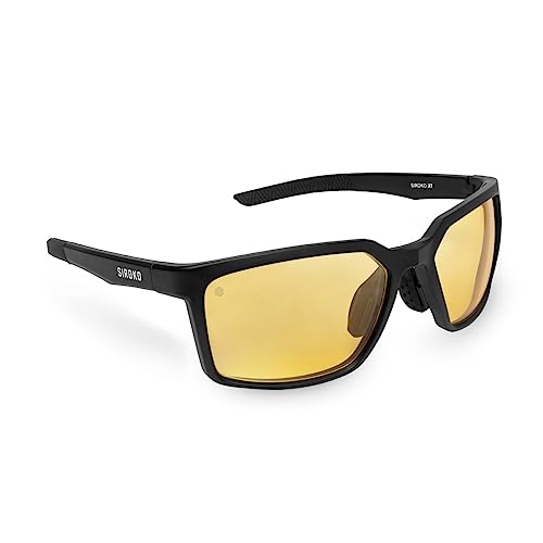 SIROKO - Selbsttönende Sportbrille X1 Photochromic TransnevadaSchwarz/Gelb