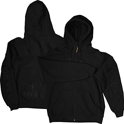 Rokker Zip Hoodie L Schwarz