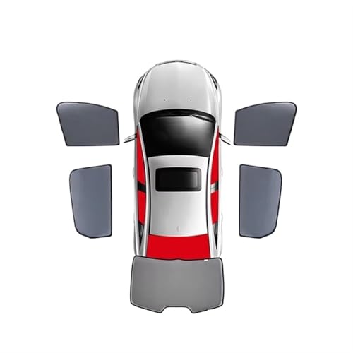 Sonnenschutz Für Toyota Für CHR AX10 2016-2022 Magnetische Auto Hinten Seite Baby Fenster Sonnenschutz Schild Frontscheibe Vorhang Sonnenschutz Visier Auto Sonnenschutz(5PCS Front Rear)