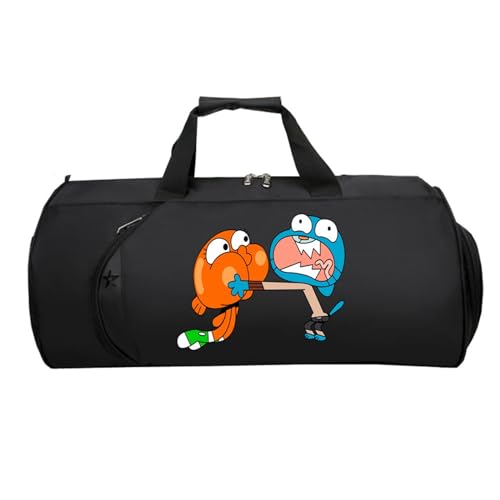 Reisetasche HandgepäCk, Leichte Faltbare Duffel Taschen, HandgepäCk füR Weekender Herren Damen Flugzeug(Black 1)