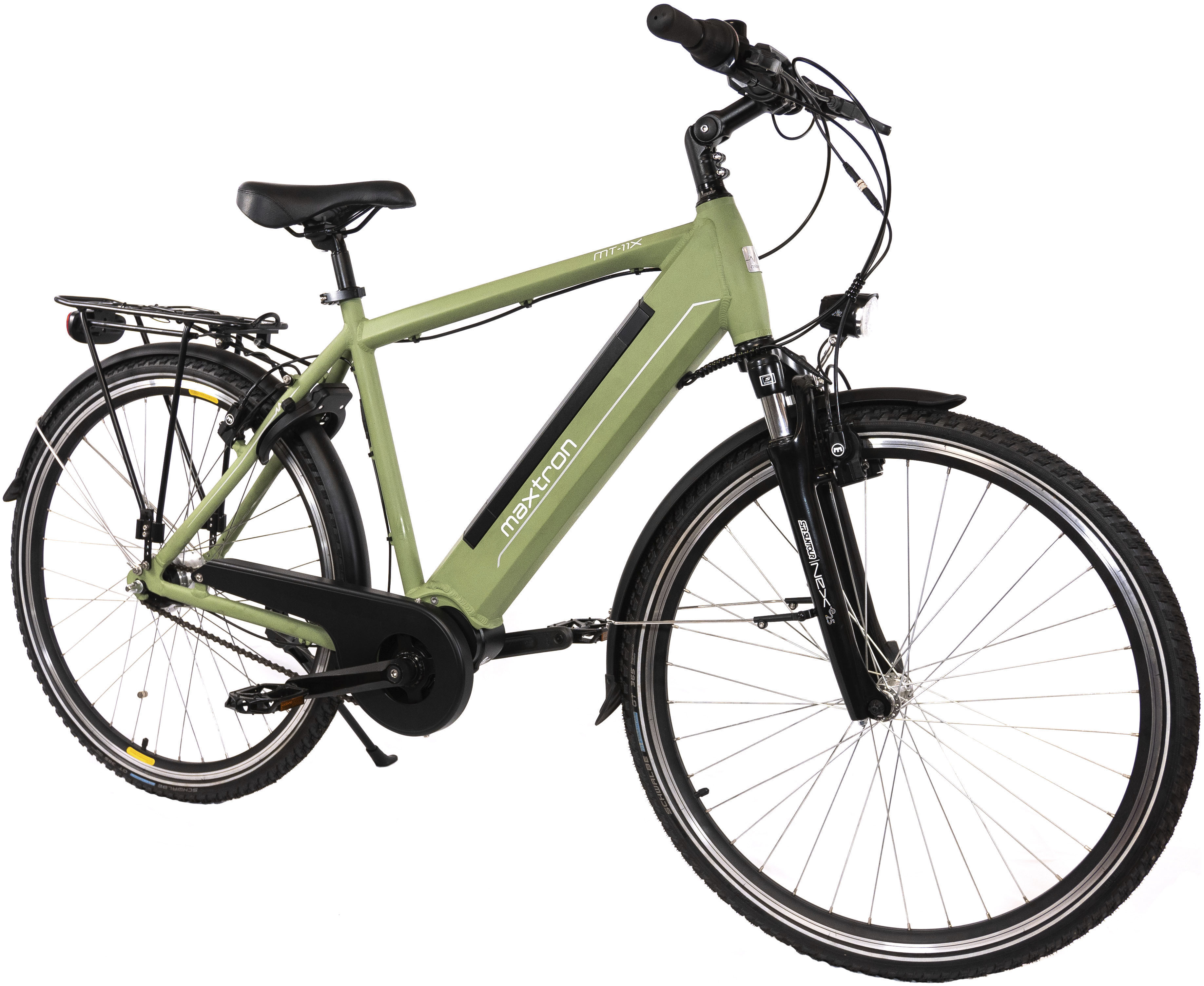 Maxtron E-Bike "MT 11X", 7 Gang, Shimano, NEXUS, Mittelmotor 250 W, Pedelec, Elektrofahrrad für Herren, Trekkingrad, Ringschloss 2