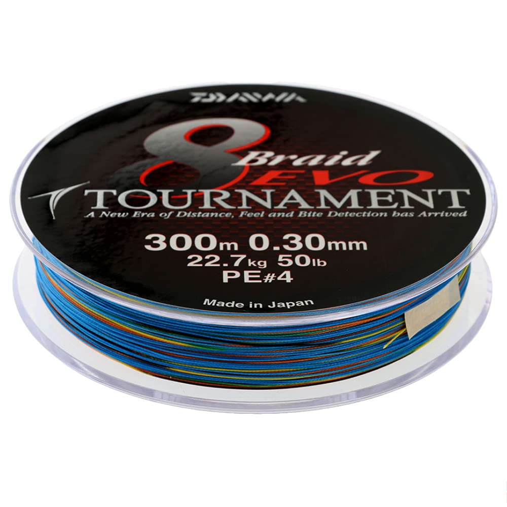 Daiwa Tournament 8 Braid EVO 0.45mm 42,3kg 300m mc Geflochtene Schnur