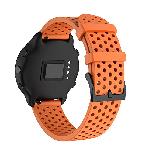 OPKDE 20 mm Smartwatch-Armband für Garmin Venu SQ Vivoactive 3 Vivomove HR, weiches Silikonband, Forerunner 245M 158 55 Uhrenarmband, For Vivoactive 3, Achat