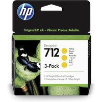 HP 712 3er-Pack gelb DesignJet Druckerpatronen 3ED79A, 29 ml