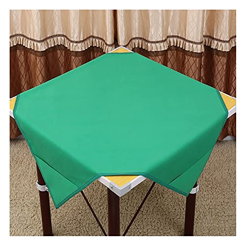 Universal Mahjong Tischdecke Square Mahjong Game Tischdecke - Spieltischdecke Card Poker Mahjong-Matte - Kartenspiele Brettspiele Dominosteine Spieltisch Game Table Cover,Grün b,100 * 100cm