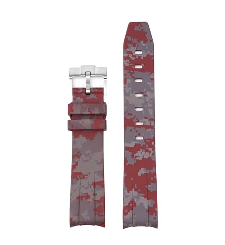 Camo-Uhrenarmband aus Gummi, 20mm, Farbe 7, 20mm