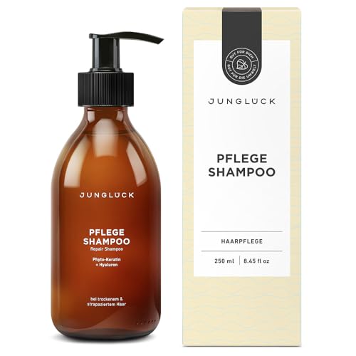 JUNGLÜCK Pflege Shampoo | Pflegendes Shampoo für seidig weiche Haare | Ohne Sulfate & Silikone