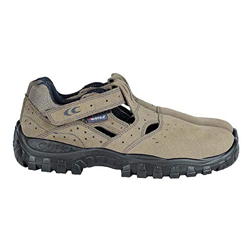 Cofra TA080-000 MIZAR S1 P SRC Sicherheitssandalen, Beige/Blau, Größe 45