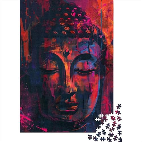 Buddha-Puzzles für Erwachsene, Puzzles mit 1000 Teilen für Erwachsene und Teenager, ganze Familie und die 29,53x19,69 Zoll