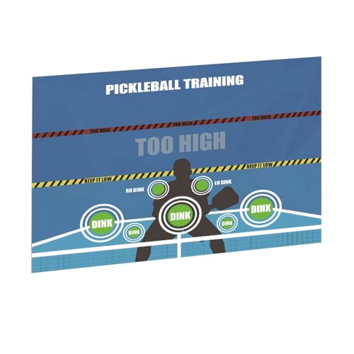 Kiudduy Pickleball Dink Pad Übungswandaufkleber, Pickleball Dink Pad Übungstafel, Poster, Rebounder-Trainingshilfe