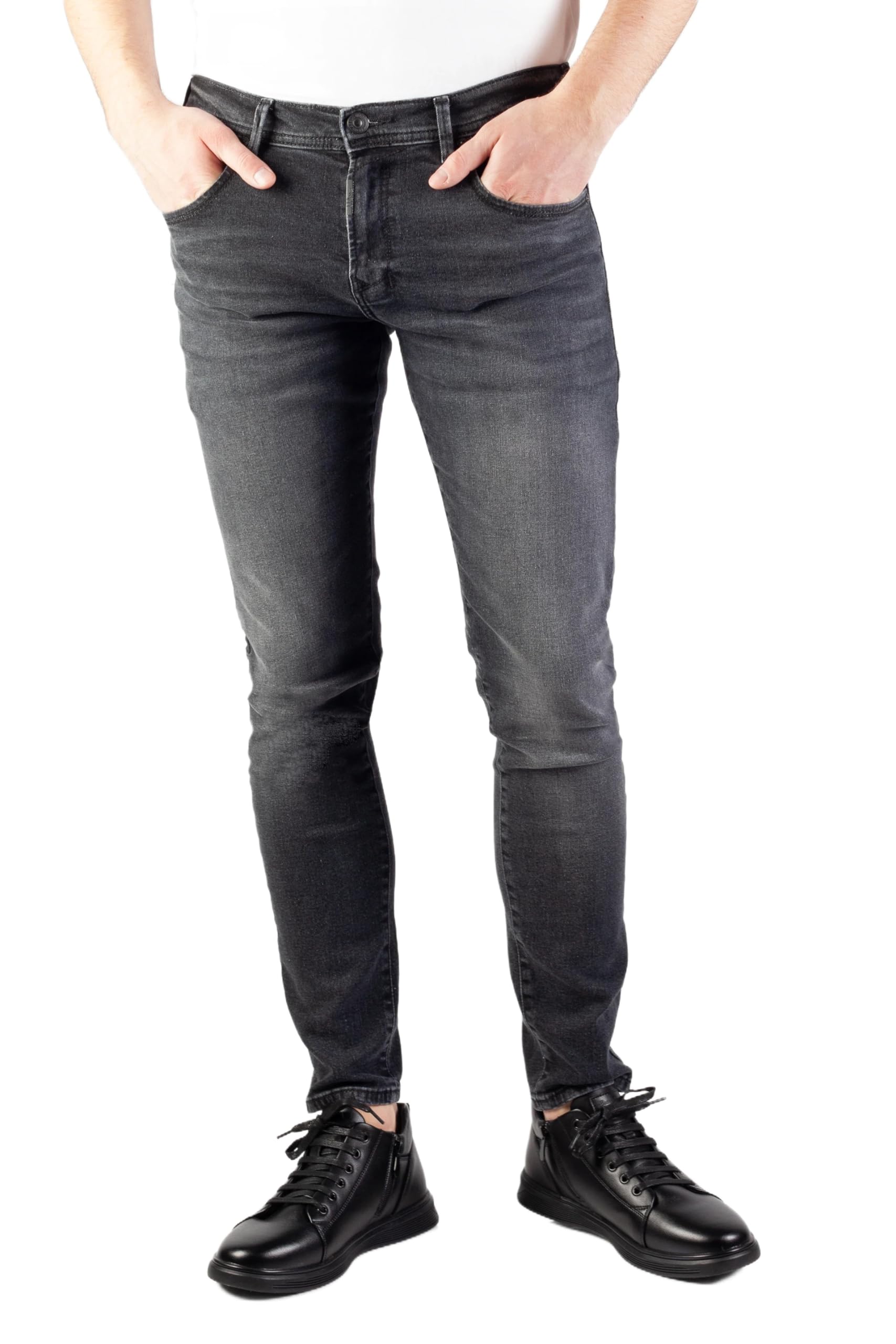 LTB Jeans Herren Jeans - Slim Fit Jeanshosen - New Diego X - Grau - 34/30